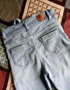 Versace Light Wash Distressed Jeans