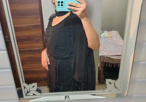 Elegant Black Indo western Set