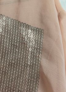 Light Pink Sequined Shirt