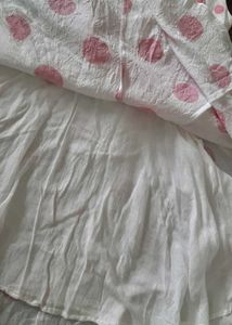 Pretty polka dots summer dress 10- 12/13 age
