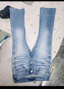 Women's Flared Blue Jeans