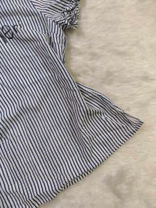 Striped "Merci Cher" Top