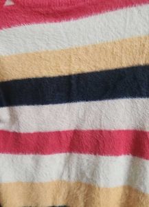 Striped Fur Sweater
