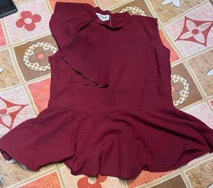 Maroon Formal top