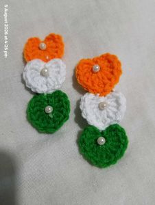 Handmade Crochet Heart Hair Clips