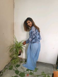 One Minute Saree With Jacket