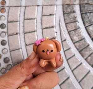 Dog Clay Charm