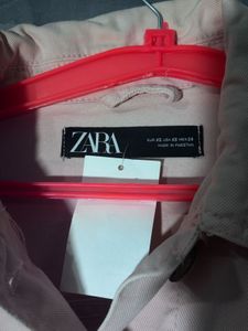 Zara  pink Denim shacket  Jacket