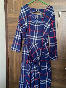 checked frock
