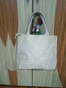 Imported heavy leather Tote Bag