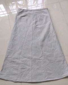 Elegant Grey A-Line Skirt