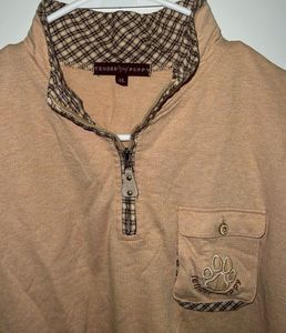 Casual Quarter Zip Tunic Top