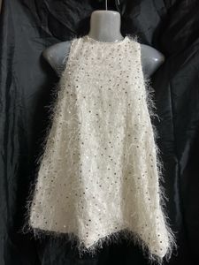 Sparkly Fluffy White Top