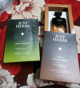Just Herbs Perfume Duo - Oud Red &amp; Duc Green