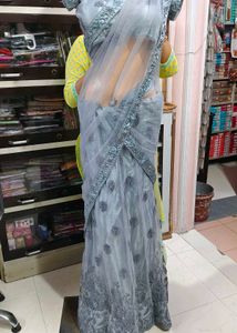 Designer Blue Net Lehenga Choli