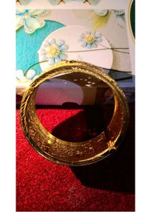 Ethnic Indian Traditional Gold Plated Brass Bangle