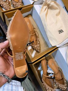 ZARA Embellished Heels (new)