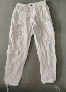 White Parachute Pants