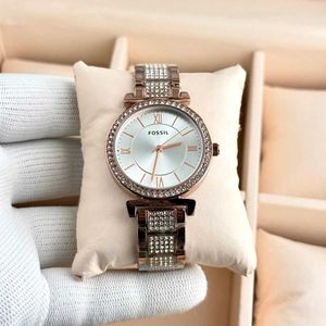 Fossil Women's Rose Gold Watch with Diamonds