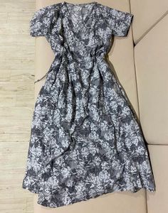 Floral Print Wrap Dress