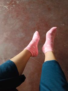 🎀Cute Pink used socks for women 🎀