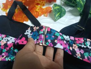 146.Floral Print Bra