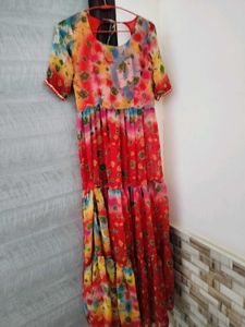 Colorful Ethnic Freel Maxi Dress