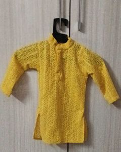 Yellow Ethnic Kurta for Men