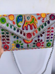 Multicolored Ethnic Sling Bag