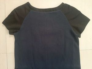 💎 MANGO Suit Rare-To-Find Navy Black Shift Dress