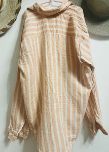 Striped Button-Up Shirt