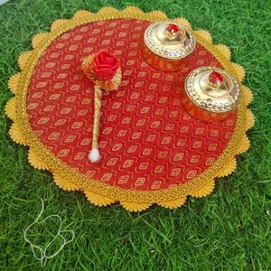 Decorative Pooja Thali Set