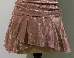Velvet Ruched Cocktail Dress