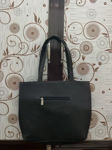 Chic Black Studded Tote Bag