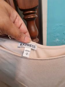 New One shoulder Flowy Beige Tunic Top