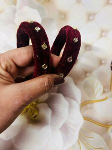 Womane Bangles Velvet Handmade
