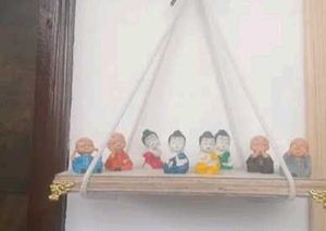 Colorful 8 Piece Laughing Budha...