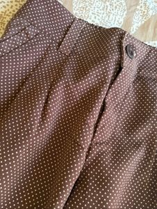 Brown Polka Dot Capris
