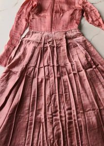 Peach  Long Sleeve Dress