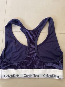 Calvin Klein Velour Sports Bra