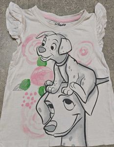 2 Set of Girls Disney Tshirts 3-4years
