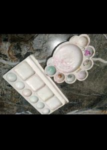 Vintage Jadeite Carving Palettes