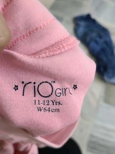 Trendy Blue Washed Tee &amp; Pink Joggers Set