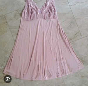Pink Lace Lingerie Dress