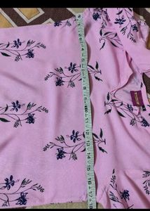 Pink Printed Kurta Set