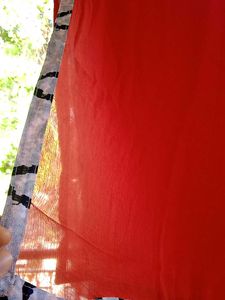 New Bright Vibrant Red Dupatta