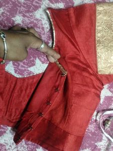 Red Colour Blouse ♥️