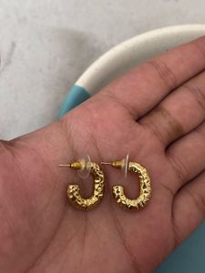 Aurora Textured Mini Hoops – Anti Tarnish