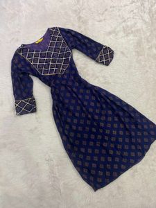 Elegant Blue Printed Kurta