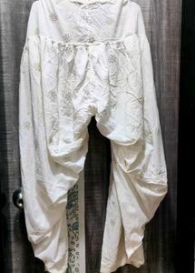 Cream Ethnic Salwar and Dupatta Set